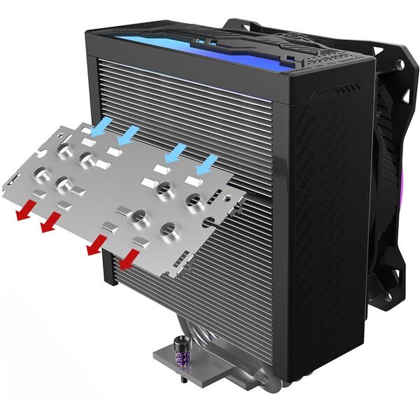 Chłodzenie CPU Tcomas SJR400 4HP Czarne