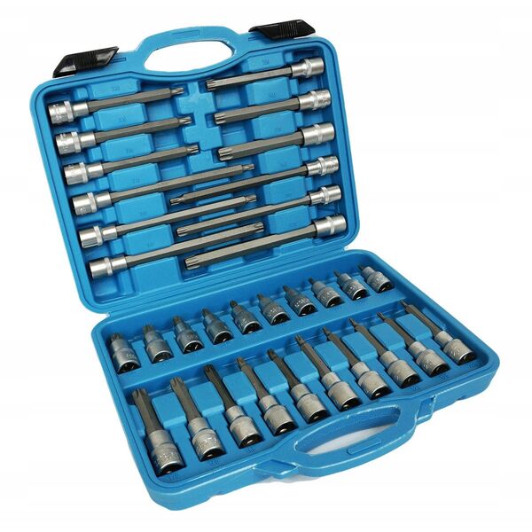 TORX KEYS 1/2" EXTENDED 32 pcs / SILVER