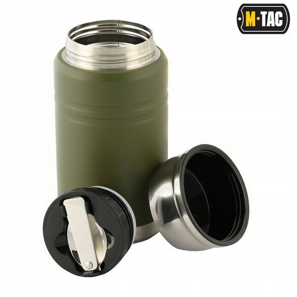 Termos obiadowy z łyżką ze stali Inox M-TAC Olive poj. 750 ml.