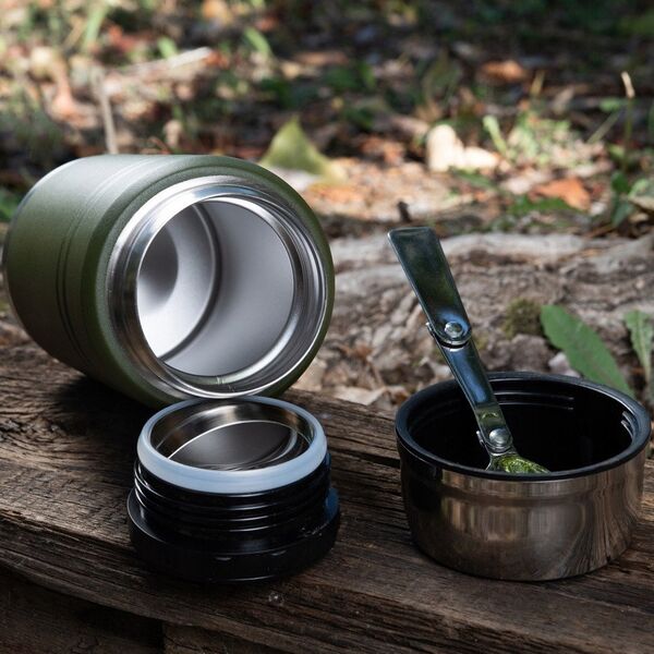 Termos obiadowy z łyżką ze stali Inox M-TAC Olive poj. 750 ml.