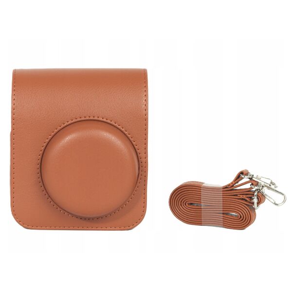 Zestaw 4w1 Futerał Album Etui BOX Naklejki Zdjęcia do Fuji Instax Mini 41 / Brązowy