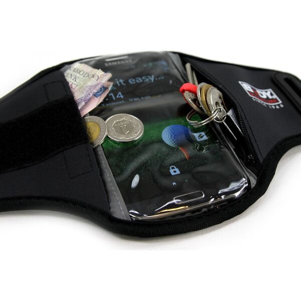 Body Sculpture Opaska na ramię do biegania Arm Wallet czarna (BP204)