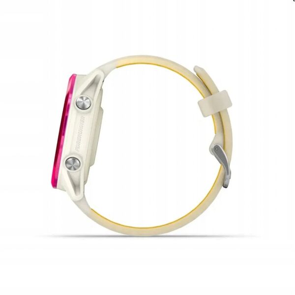 Garmin Forerunner® 570 - 42mm, Raspberry Aluminium with Translucent Bone/Mango Band