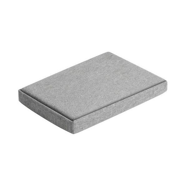 Pufa materiaowa szara 76x38x38cm Ruhhy 26131