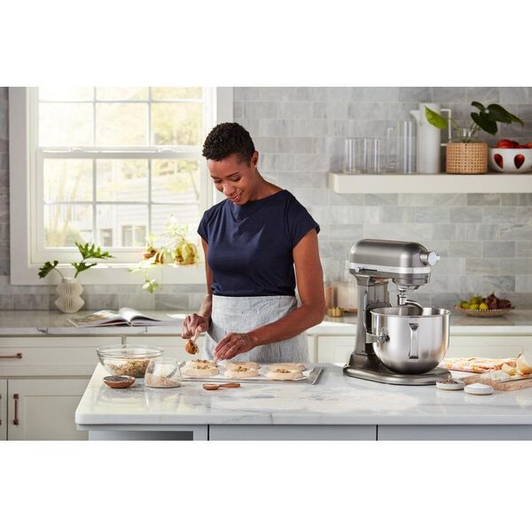 Kitchenaid 5KSM70SHXEMS Artisan Küchenmaschine 6,6L Medallion Silber