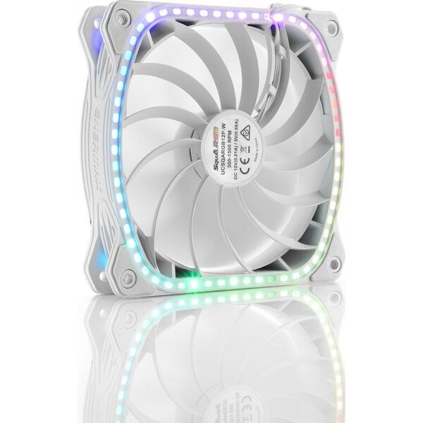 Wentylator Enermax SquA RGB Biały (UCSQARGB12P-W-SG)
