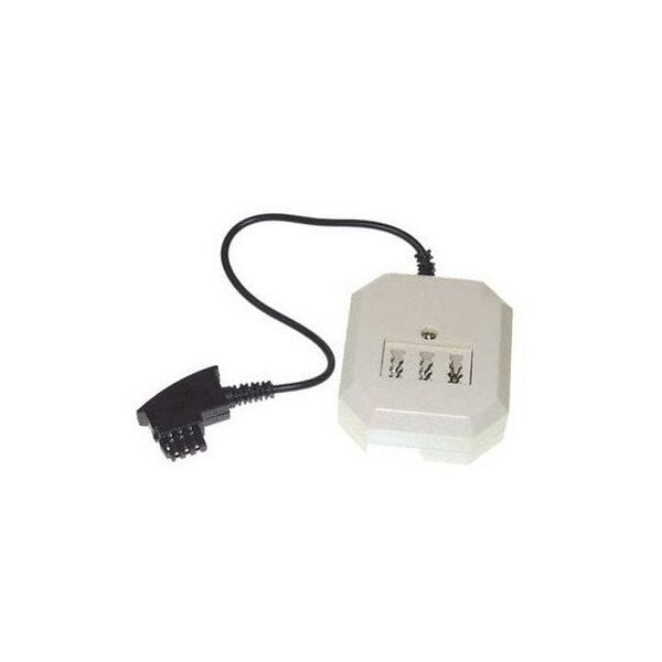 TAE F-Stecker-TAE Kupp NFN/West-Buchse RJ11 (6/4) 0,2m
