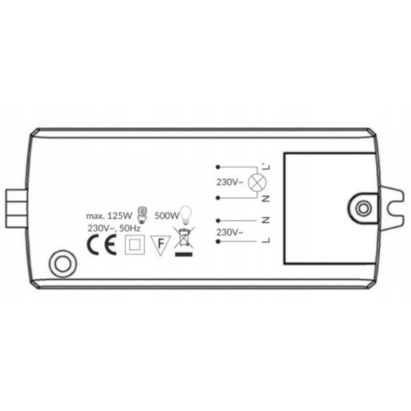 WŁĄCZNIK BEZDOTYKOWY DWUBIEGUNOWY OR-CR-279 AC 230V