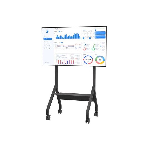 PEERLESS-AV SR898-EUK Rollwagen Trolley με ράφι για οθόνες έως 279,4cm 110 ίντσες έως 136kg έως VESA 900x600 χρώμα μαύρο