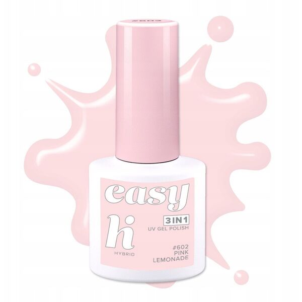 HI HYBRID Easy 3w1 Lakier hybrydowy nr. 602 Pink Lemonad 5 ml