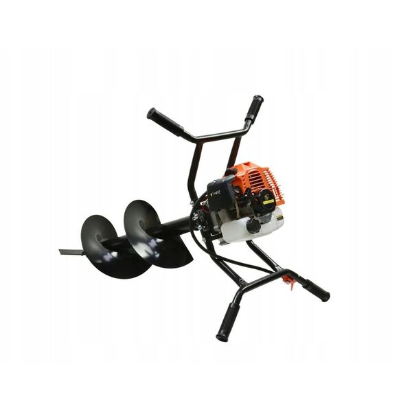 Świder spalinowy(2os.) + wiertła(10cm,20cm,30cm) + adapter 50cm (1/2)
