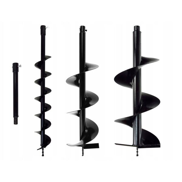 Świder spalinowy(2os.) + wiertła(10cm,20cm,30cm) + adapter 50cm (1/2)