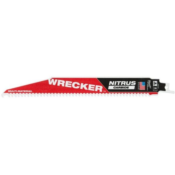 MILWAUKEE ΛΕΠΙΔΑ ΠΡΙΟΝΙΟΥ S TCT WRECKER NITRUS ΜΕ ΚΑΡΒΙΔΙΟ 230mm/6T/5τμχ. ###