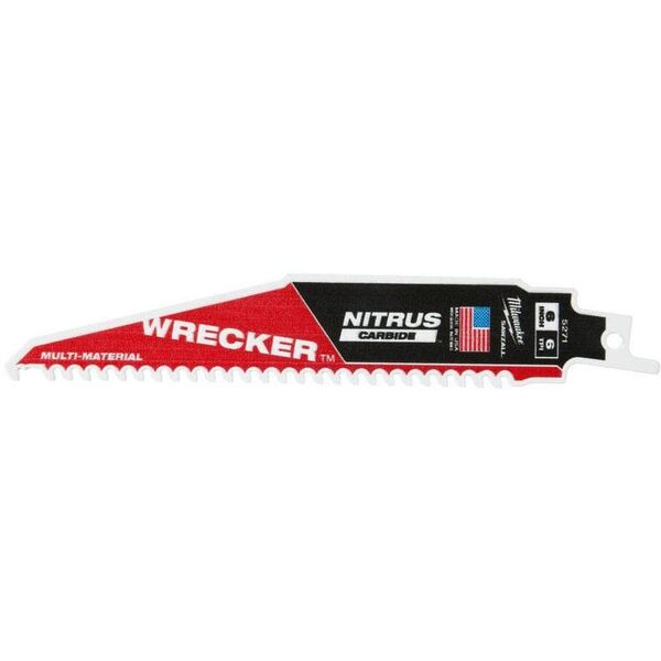 MILWAUKEE Πριονόλαμα TCT WRECKER NITRUS με Καρβίδιο 150mm/6T /5τμχ.