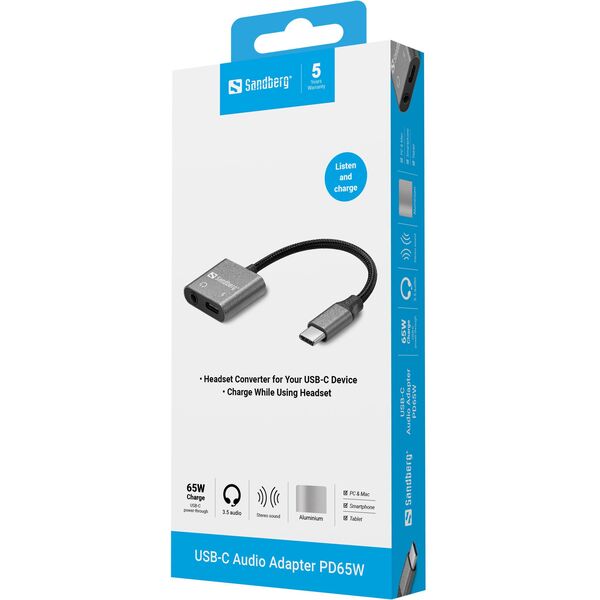 USB-C Audio Adapter PD65W