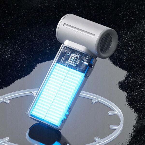 Mini dmuchawa Jisulife Handheld Fan Life9 5000mAh przenośny wiatraczek wentylator USB - szary