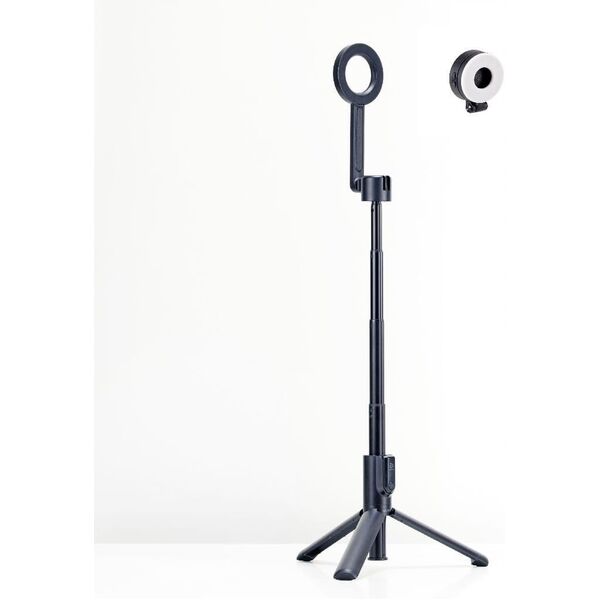 Adam Elements Selfie Pro - magnetyczny selfie stick bluetooth ze statywem i lampką LED czarny - Gwarancja bezpieczeństwa. Proste raty. Bezpłatna wysyłka od 170 zł.