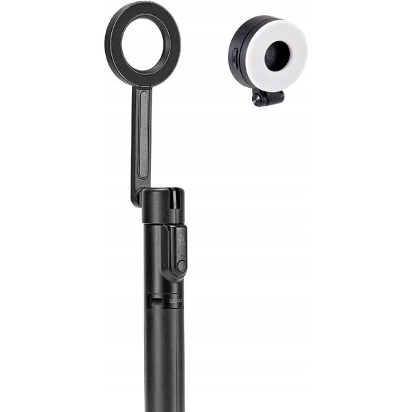Adam Elements Selfie Pro - magnetyczny selfie stick bluetooth ze statywem i lampką LED czarny - Gwarancja bezpieczeństwa. Proste raty. Bezpłatna wysyłka od 170 zł.