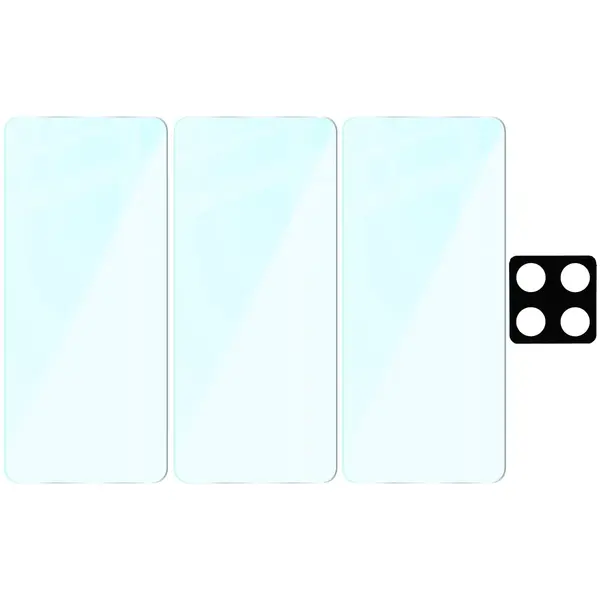 3x szkło na ekran + 1x szkło na aparat Bizon Glass Clear 2 Pack do Xiaomi 14T