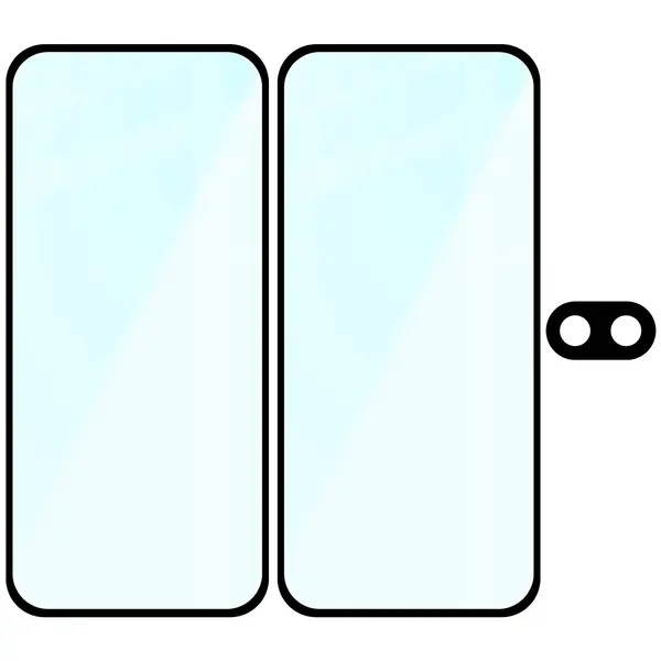 2x szkło na ekran + szkło na aparat Bizon Edge 2 Pack do Pixel 9a