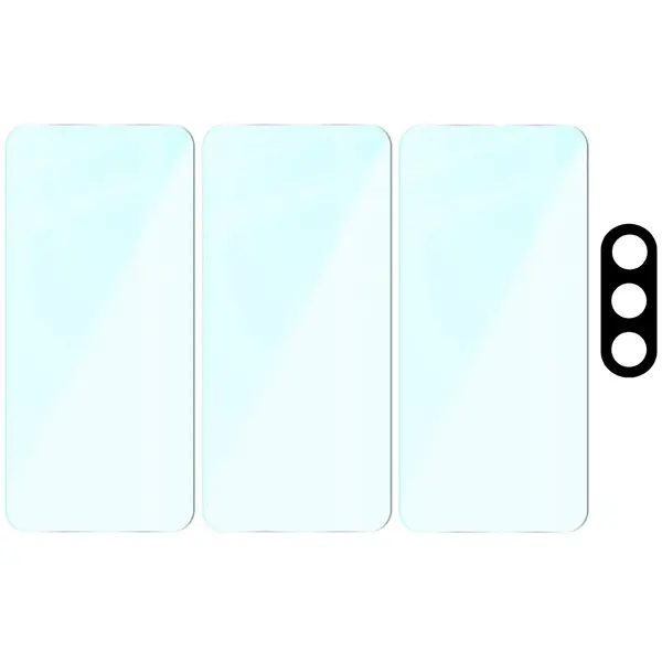 3x szkło na ekran + 1x na aparat BIZON Clear 2 Pack do Samsung Galaxy A56 5G
