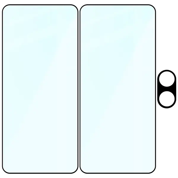2x szkło na ekran + szkło na aparat Bizon Edge 2 Pack do Xiaomi POCO X7 Pro