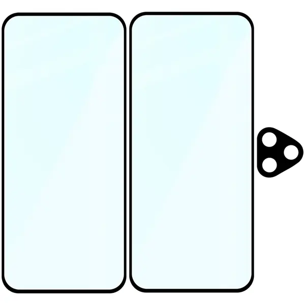 2x szkło na ekran + 1x na aparat Bizon Edge 2 Pack do Honor 400 Lite 5G