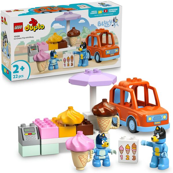 LEGO DUPLO BLUEY Wyprawa po lody z Blue 10458