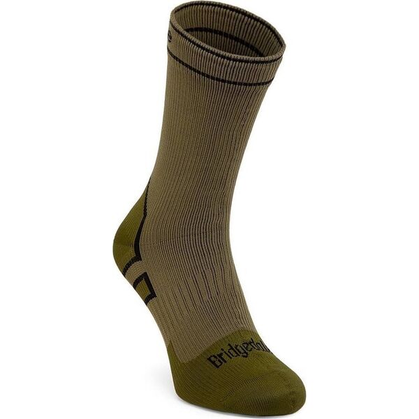 Bridgedale Skarpety wodoodporne Bridgedale StormSock Mid Boot - khaki/olive 44 - 47