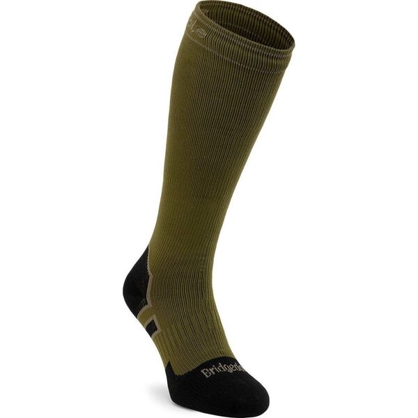 Bridgedale Skarpety wodooszczelne Bridgedale StormSock Heavy Knee - olive/black 36 - 39
