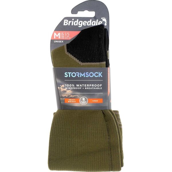 Bridgedale Skarpety wodooszczelne Bridgedale StormSock Heavy Knee - olive/black 36 - 39