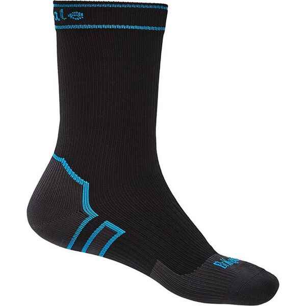 Bridgedale Skarpety wodoodporne Bridgedale StormSock Mid Boot - black/blue 48+