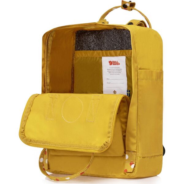 Plecak turystyczny Fjallraven Plecak Fjallraven Kanken Ochre-Confetti Pattern