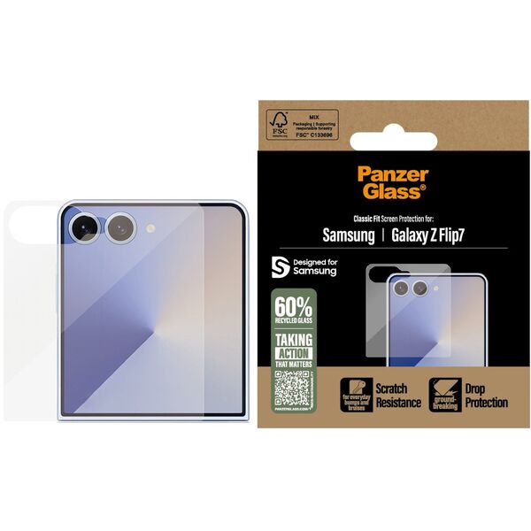Szkło hartowane PanzerGlass Classic Fit  do Samsung Galaxy Z Flip7