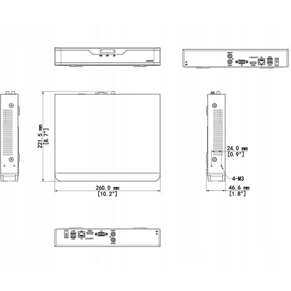 REJESTRATOR IP NVR301-16B-IQ 16 KANAŁÓW UNIVIEW