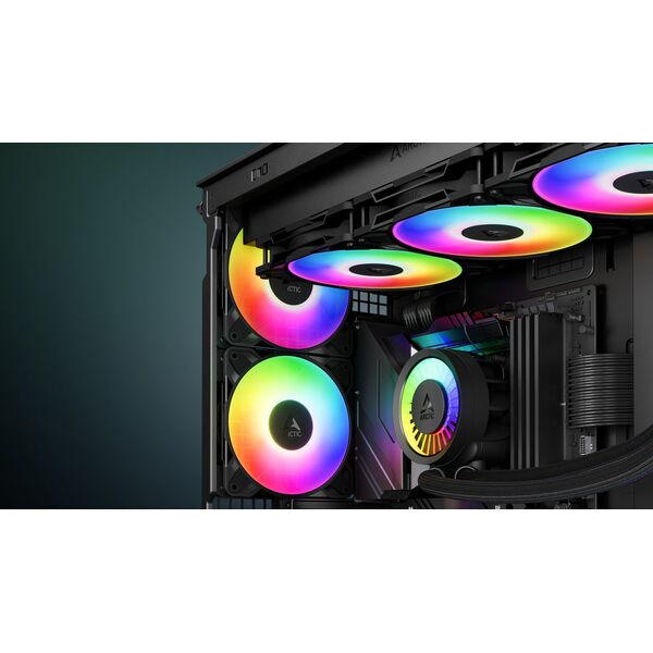 Arctic P12 Pro Gehäuselüfter PWM PST A-RGB schwarz 120mm 3 P
