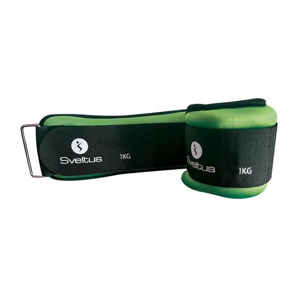 Lycra weighted cuffs SVELTUS VELTUS 0942 2x1kg black/green