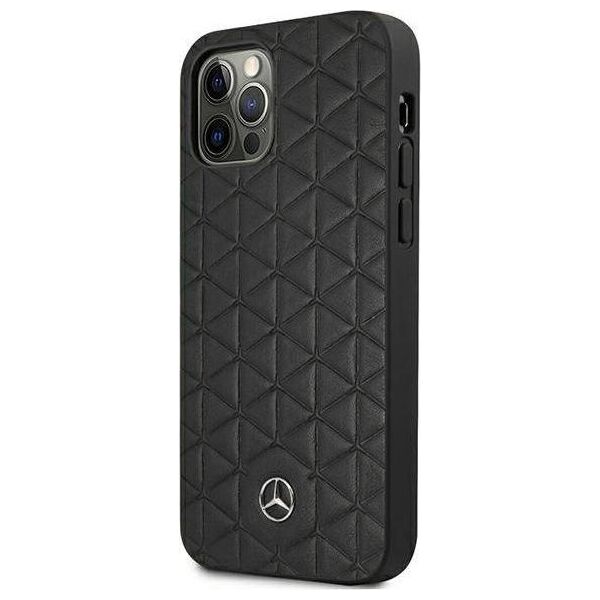 Mercedes Mercedes MEHCP12LSPSBK iPhone 12 Pro Max 6,7" czarny/black hardcase Leather Quilted Embossed