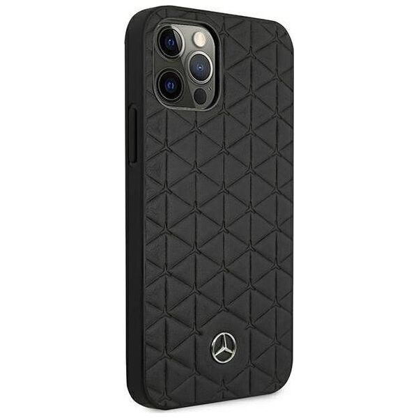 Mercedes Mercedes MEHCP12LSPSBK iPhone 12 Pro Max 6,7" czarny/black hardcase Leather Quilted Embossed