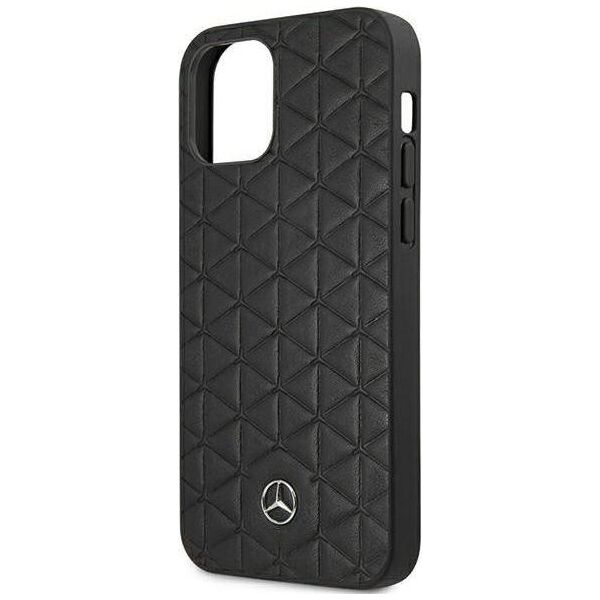 Mercedes Mercedes MEHCP12LSPSBK iPhone 12 Pro Max 6,7" czarny/black hardcase Leather Quilted Embossed