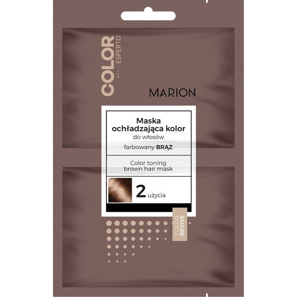 Marion Marion Color Esperto Maska do włosów ochładzająca kolor - farbowany brąz 20mlx2