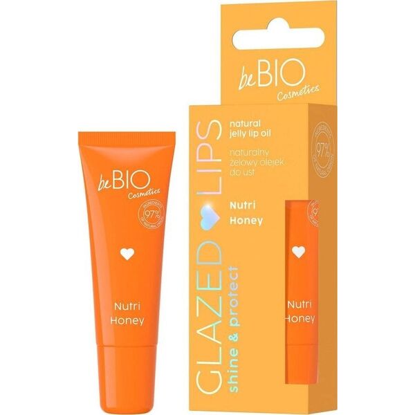 beBIO Glazed Lips naturalny żelowy olejek do ust Nutri Honey 10ml