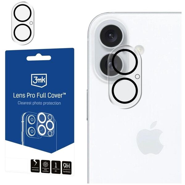 Ochrona na obiektyw aparatu 3MK Lens Pro  FullCover do Apple iPhone 17