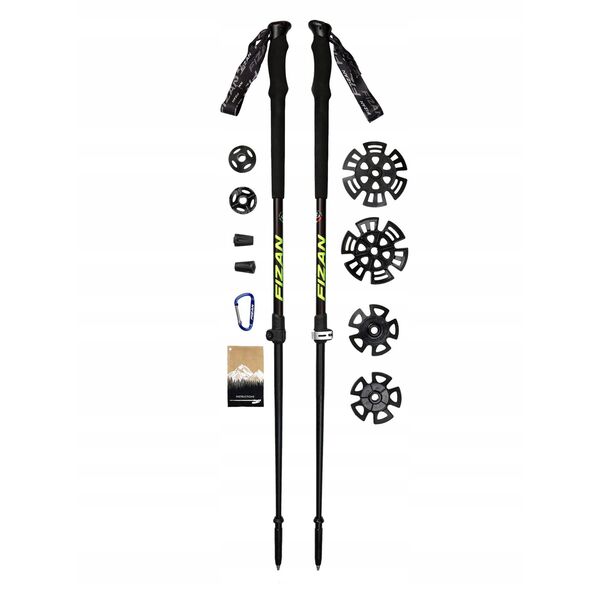 Kije trekkingowe Fizan Aria Alu - carbon