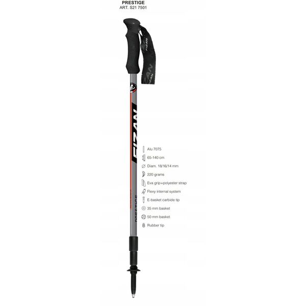 Kije trekkingowe Fizan Prestige - fest blue