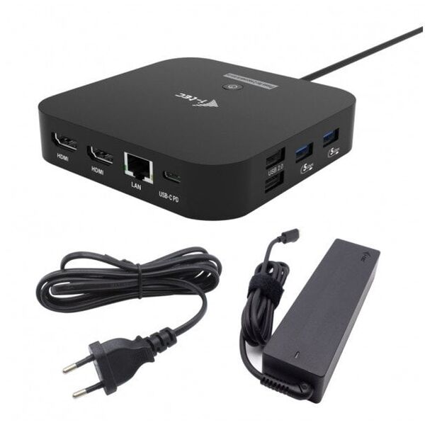i-tec Stacja dokująca USB-C 2x HDMI Dock PD + Ładowarka 100W