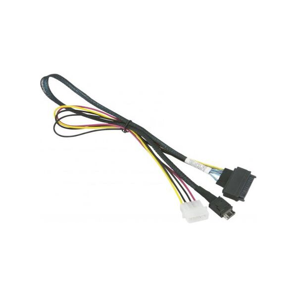 SuperMicro SFF 8654 - SFF 8639, 0.55m, Wielokolorowy (CBL-SAST-0956)