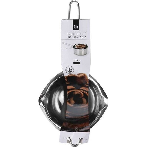 Excellent Houseware Miska stalowa do kąpieli wodnej czekolady 14 cm