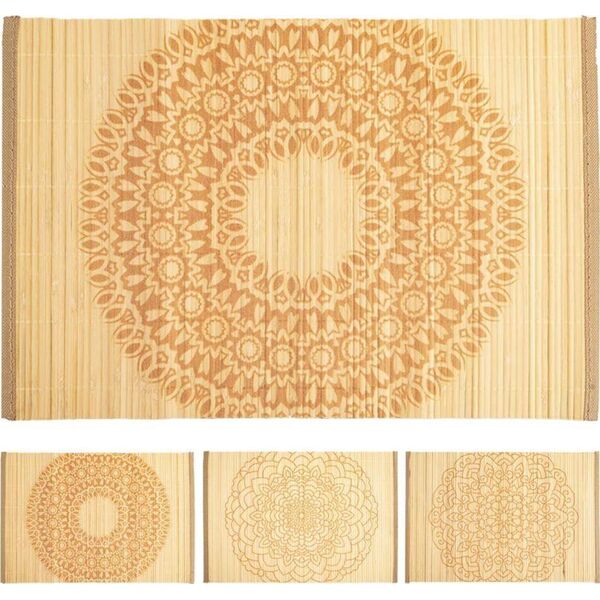 Orion Mata kuchenna zwijana na stół bambusowa podkładka pod talerz talerze sztućce mandala 30x45 cm