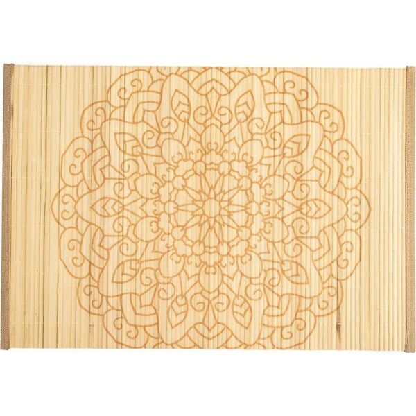 Orion Mata kuchenna zwijana na stół bambusowa podkładka pod talerz talerze sztućce mandala 30x45 cm